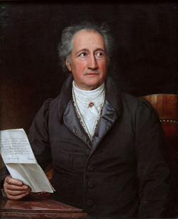 Johann Wolfgang von Goethe im 80. Lebensjahr, Gemlde von Karl Joseph Stieler von 1828; Standort: Neue Pinakothek, Mnchen; Wikimedia Commons