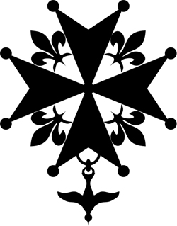 Hugenottenkreuz; am 11.05.2008 bei 
                        Wikimedia Commons hochgeladen von Syryatsu; Quelle: Création 
                        personnelle