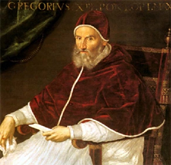 Portrt Papst Gregors XIII. von der italienischen Malerin Lavinia Fontana; Quelle Wikimedia Commons