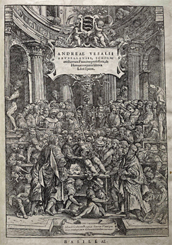Deckblatt von Vesalius' De humani corporis fabrica (1543)