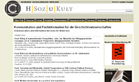 Screenshot der Website http://hsozkult.geschichte.hu-berlin.de/