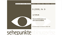 Screenshot der Website http://www.sehepunkte.de/