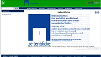Screenshot der Website http://www.zeitenblicke.de/